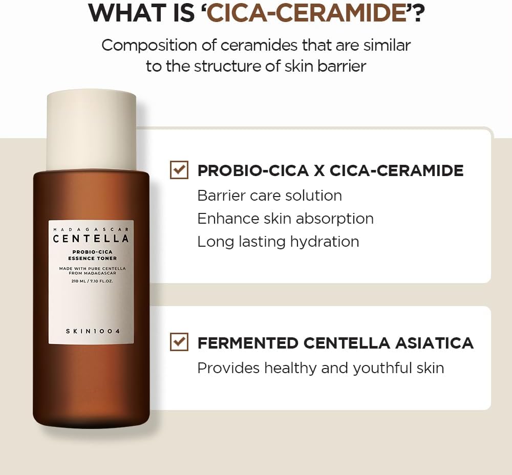 SKIN1004 Madagascar Centella Probio-Cica Essence Toner 7.10 fl.oz, 210ml